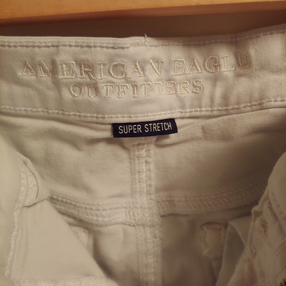 High waisted white jean shorts - Picture 2 of 3